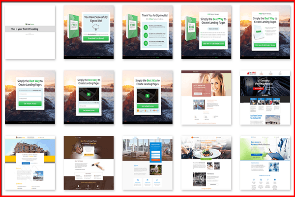 lead generation landing page templates