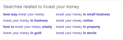 how to find money keywords