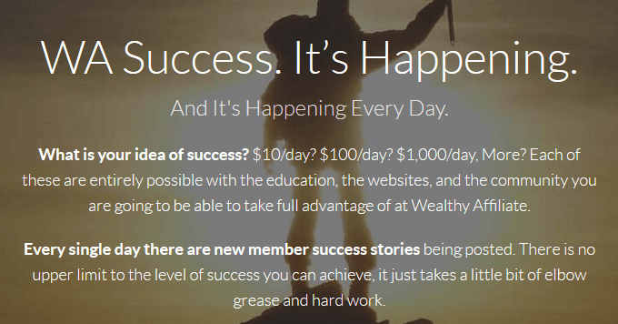 wealthy affiliate success