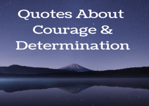 Quotes on Courage & Determination